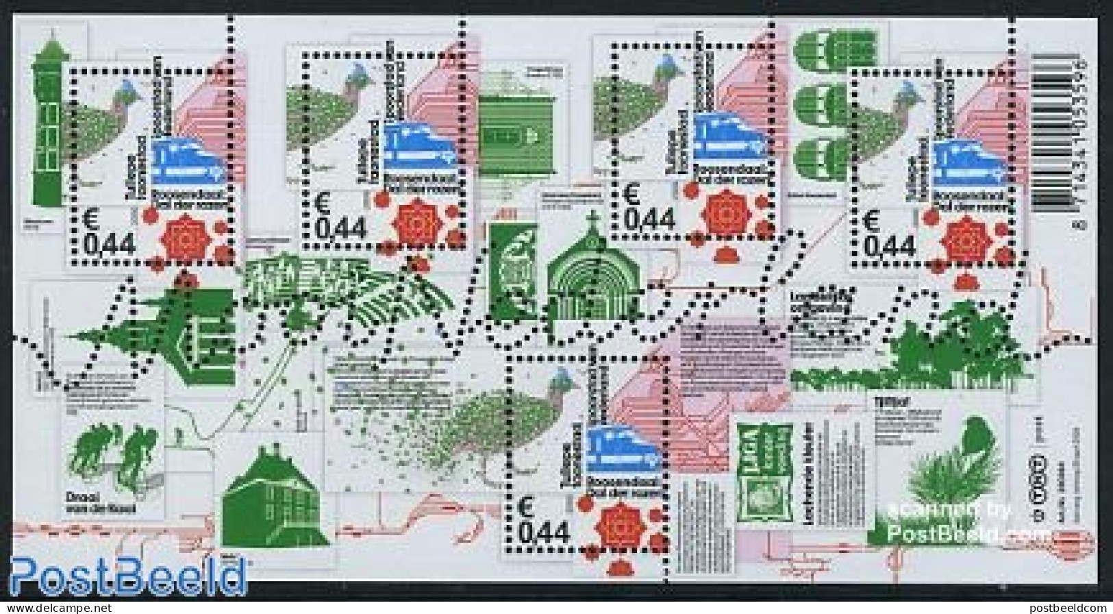 Netherlands 2009 Beautifull Holland, Roosendaal S/s, Mint NH, Nature - Sport - Transport - Birds - Roses - Cycling - R.. - Neufs