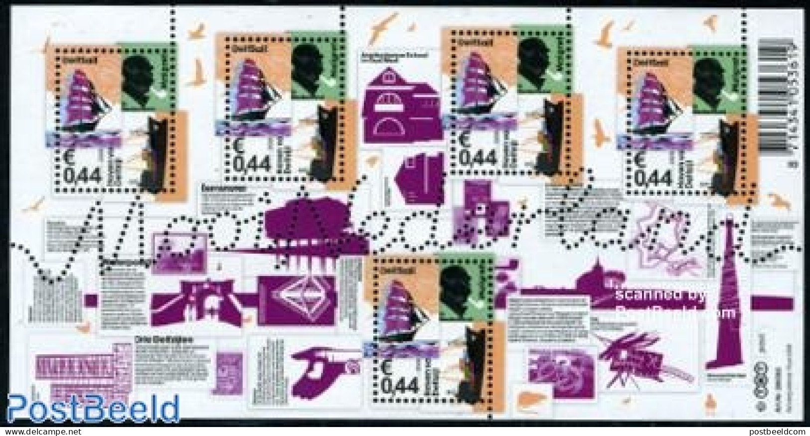 Netherlands 2009 Beautiful Holland, Delfzijl S/s, Mint NH, Transport - Ships And Boats - Art - Authors - Unused Stamps