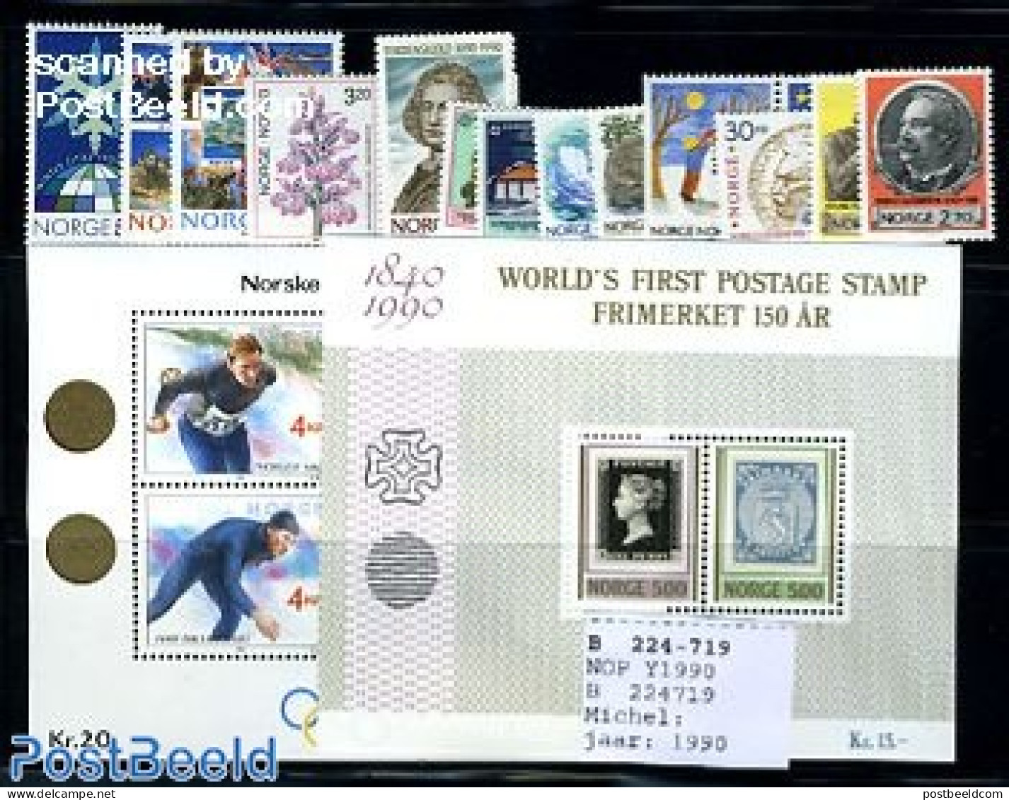 Norway 1990 Yearset 1990 (16v+2s/s), Mint NH, Various - Yearsets (by Country) - Unused Stamps