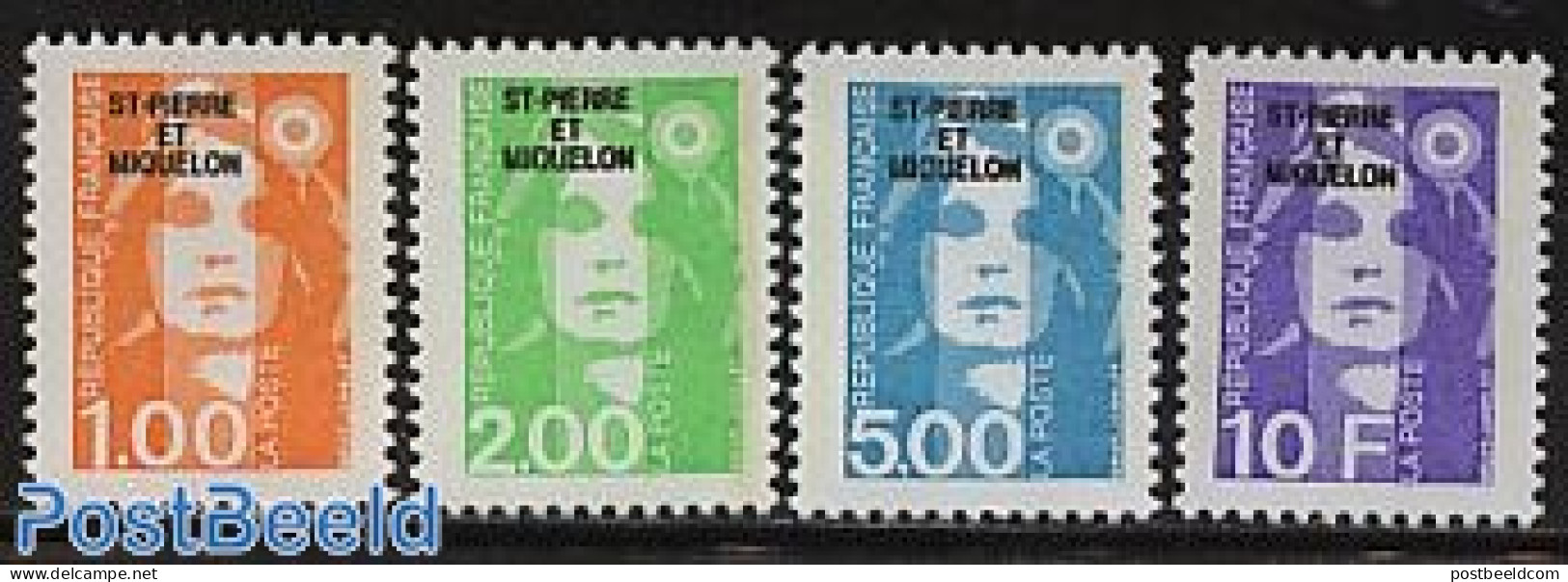Saint Pierre And Miquelon 1990 Definitives 4v, Mint NH - Sonstige & Ohne Zuordnung