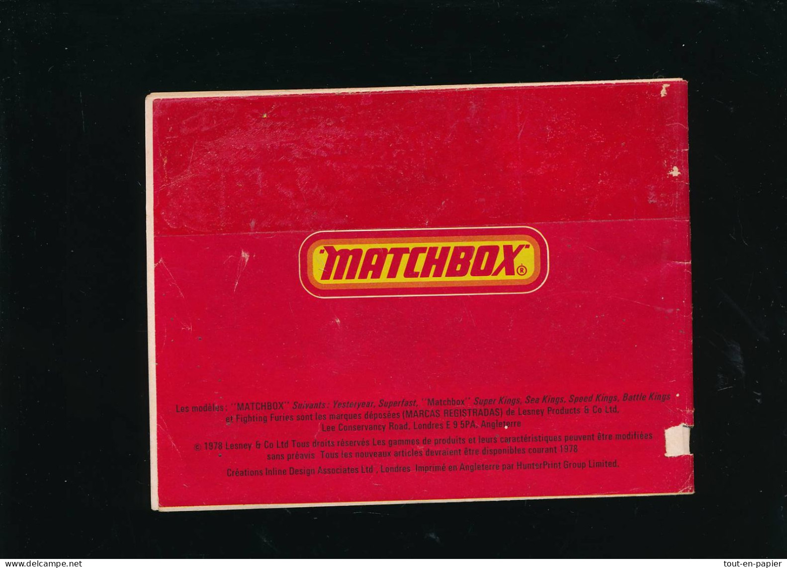 Catalogue MATCHBOX 1978 - Voitures Miniatures - Otros & Sin Clasificación