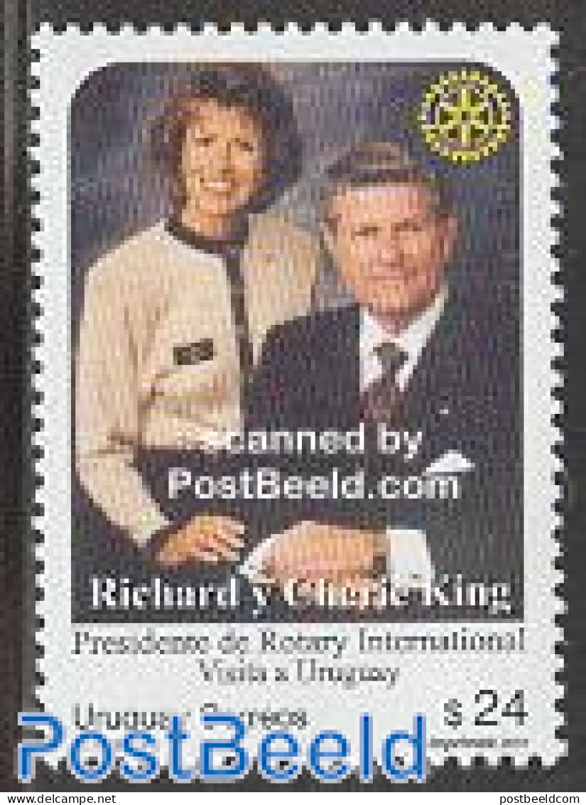 Uruguay 2001 Rotary, Richard & Cherie King 1v, Mint NH, Various - Rotary - Rotary Club