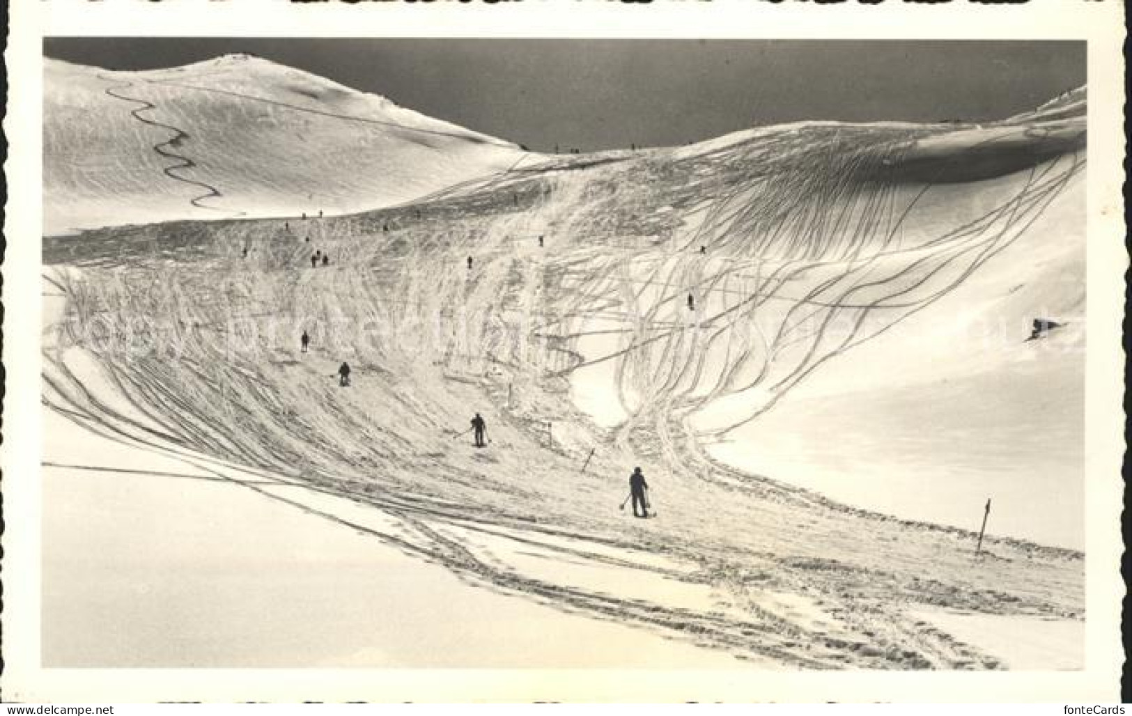 11781456 Davos Parsenn GR Abfahrt Vom Weissfluhjoch Davos Platz - Otros & Sin Clasificación