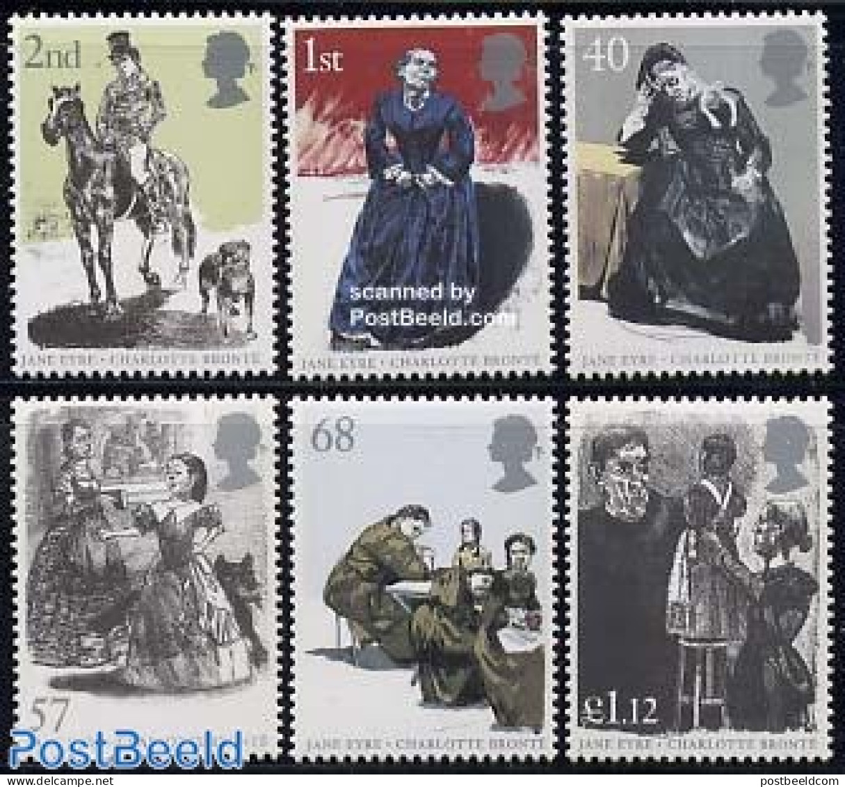 Great Britain 2005 Jane Eyre 6v, Mint NH, Nature - Dogs - Horses - Art - Authors - Nuevos