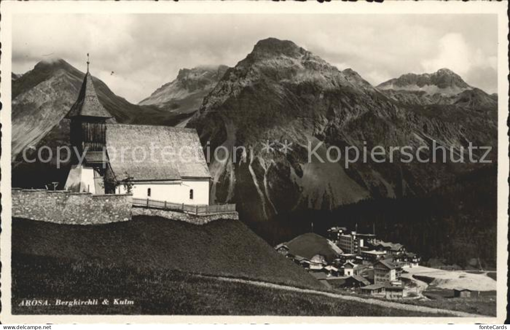 11781406 Arosa GR Bergkirchli Und Kulm Arosa - Otros & Sin Clasificación