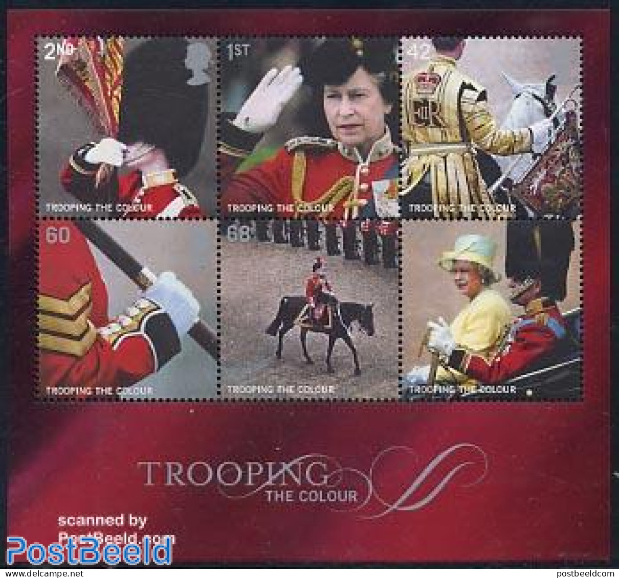 Great Britain 2005 Trooping The Colour S/s, Mint NH, History - Nature - Various - Kings & Queens (Royalty) - Horses - .. - Neufs