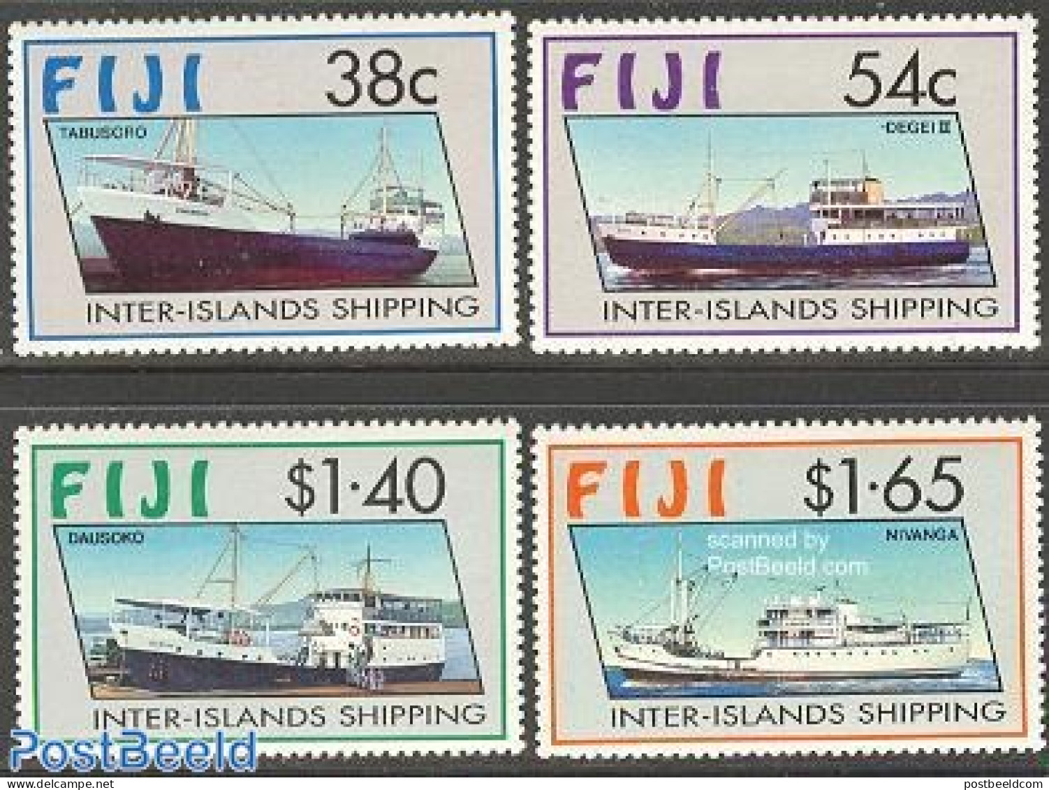 Fiji 1992 Ships 4v, Mint NH, Transport - Ships And Boats - Barcos