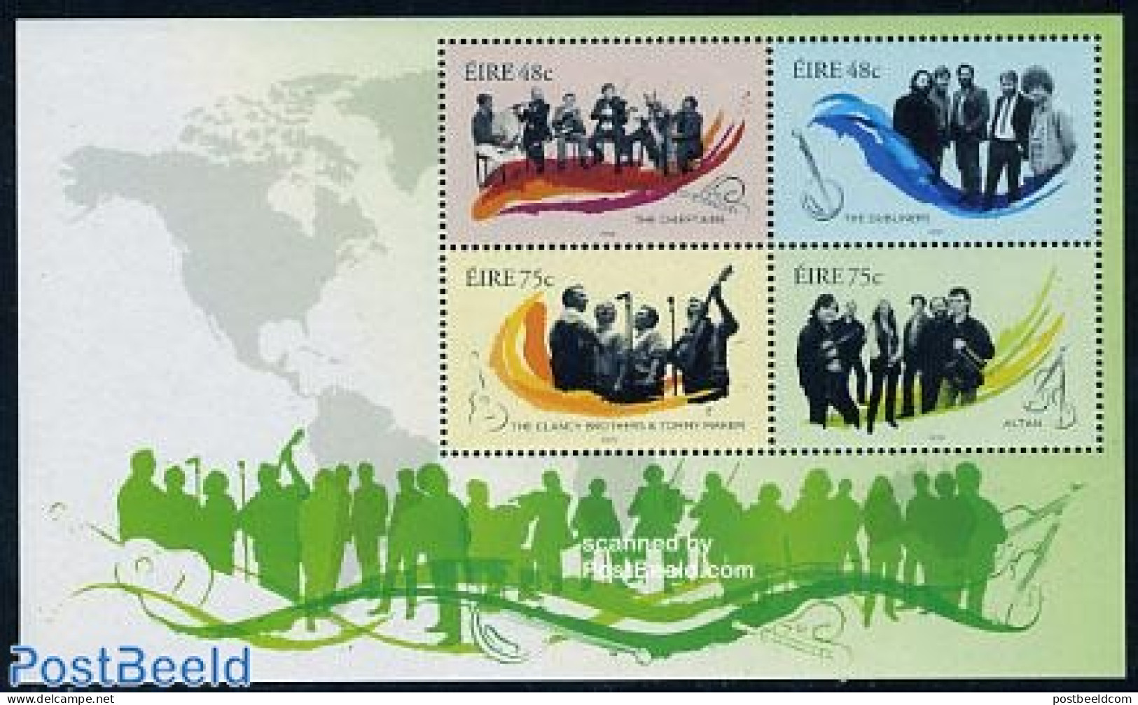Ireland 2006 Irish Music S/s, Mint NH, Performance Art - Music - Unused Stamps