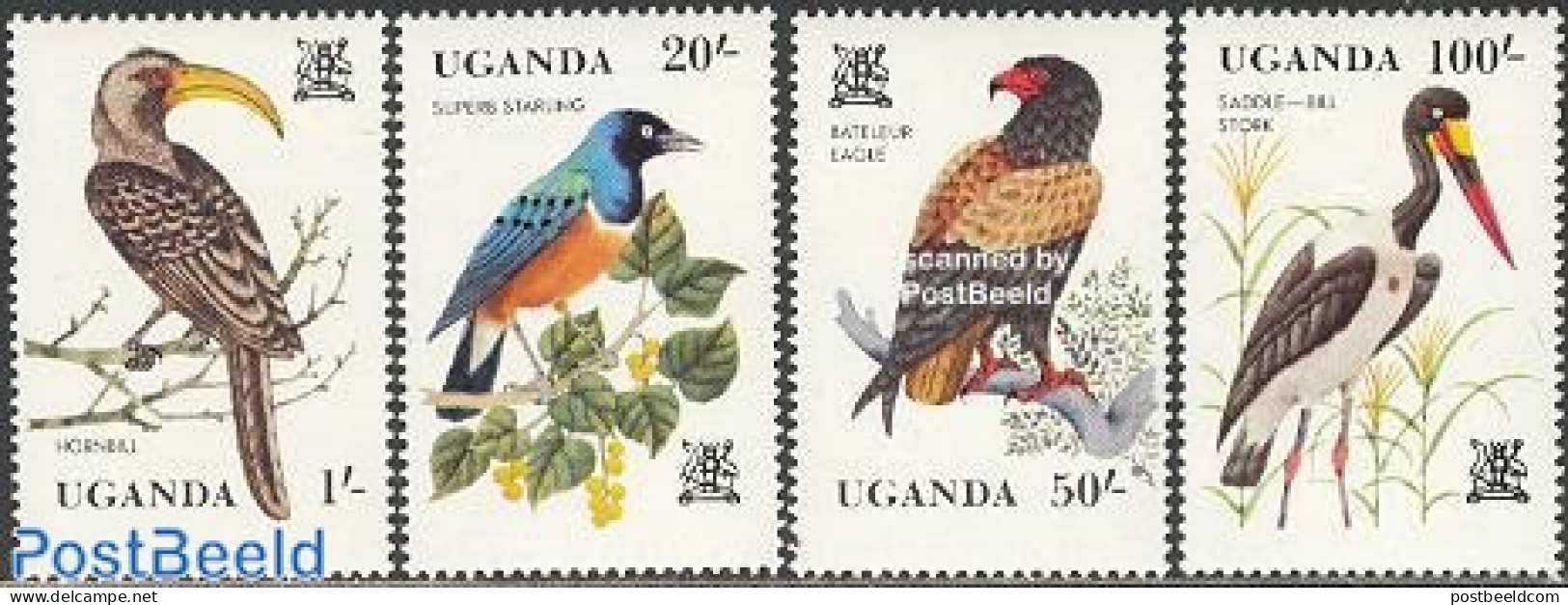 Uganda 1982 Birds 4v, Mint NH, Nature - Birds - Autres & Non Classés