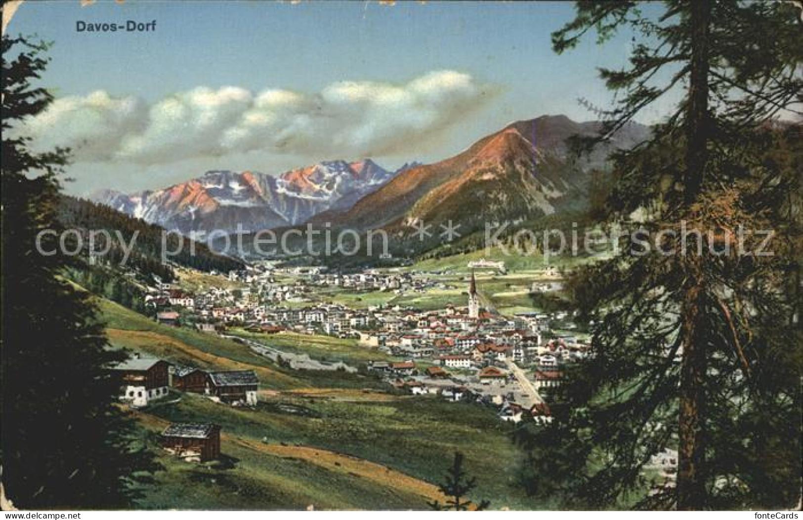 11781287 Davos Dorf GR Totalansicht Davos Platz - Other & Unclassified