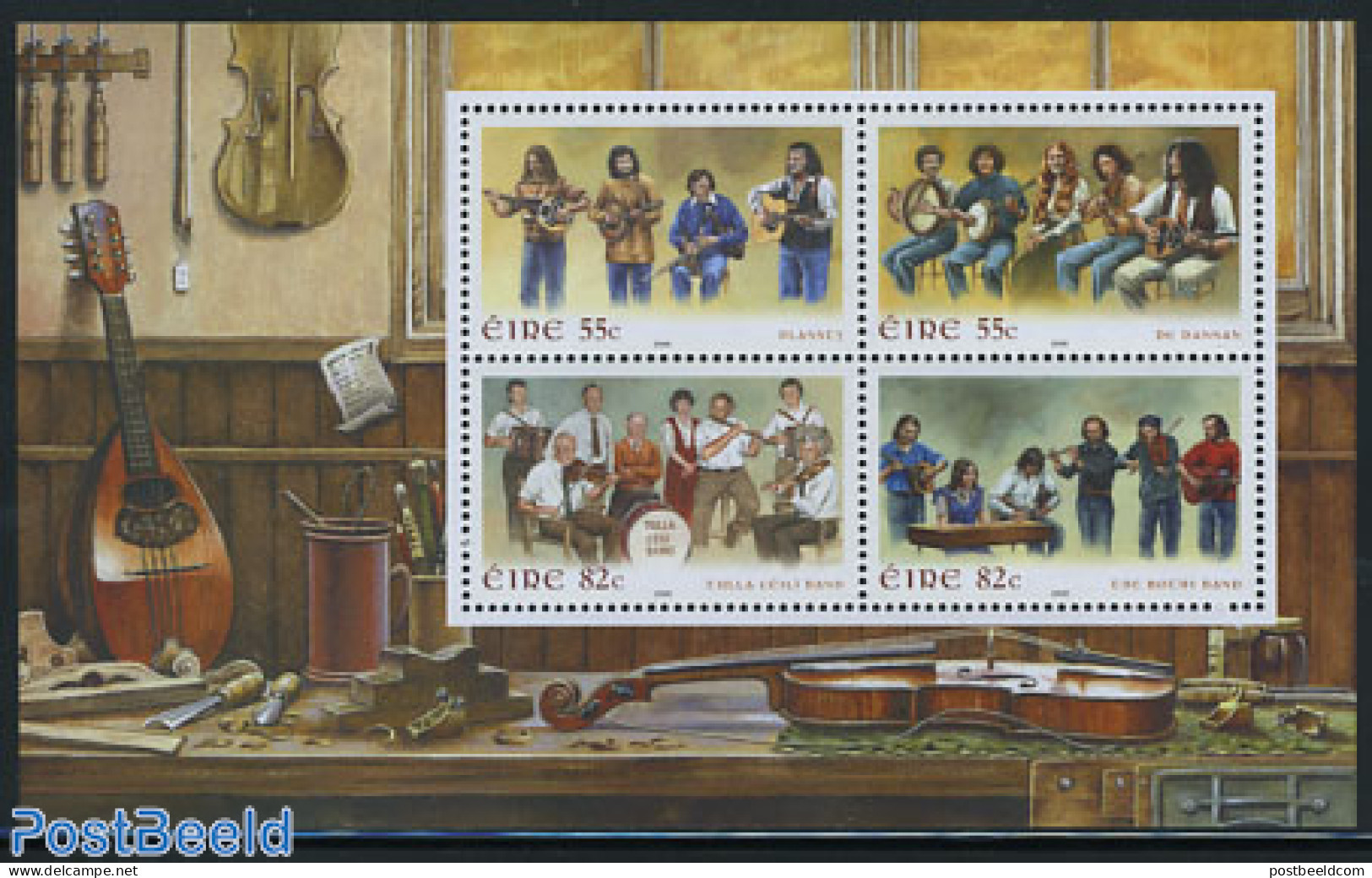 Ireland 2008 Irish Music S/s, Mint NH, Performance Art - Music - Unused Stamps