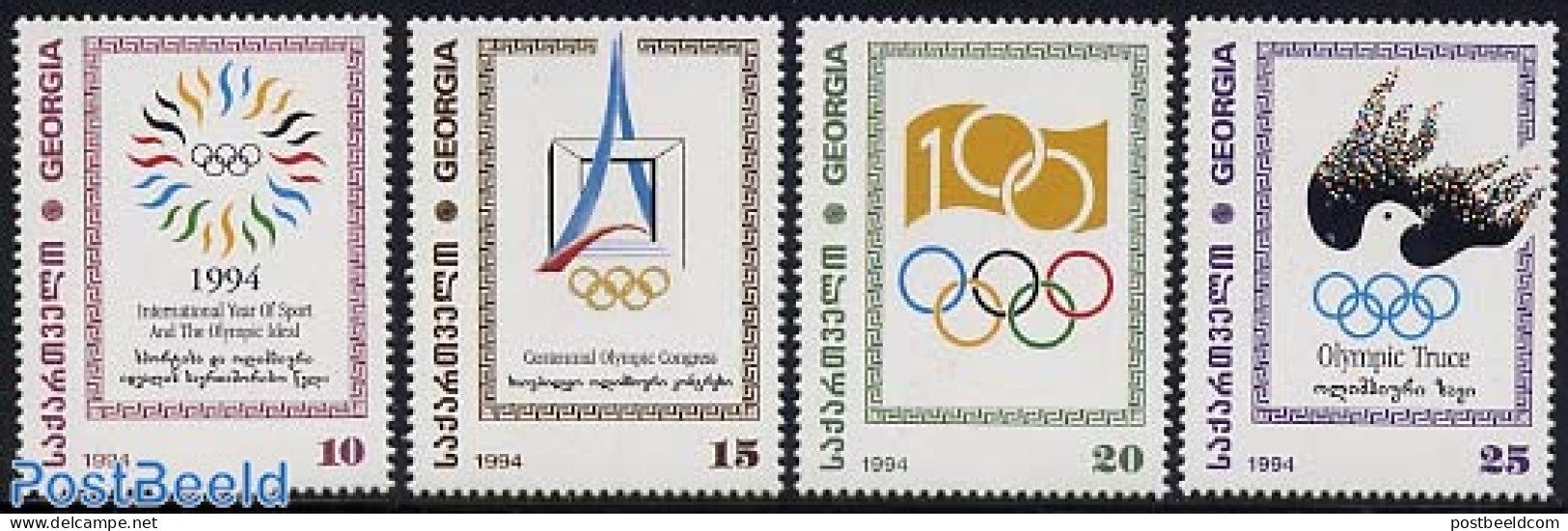 Georgia 1995 I.O.C. 4v, Mint NH, Sport - Olympic Games - Georgia