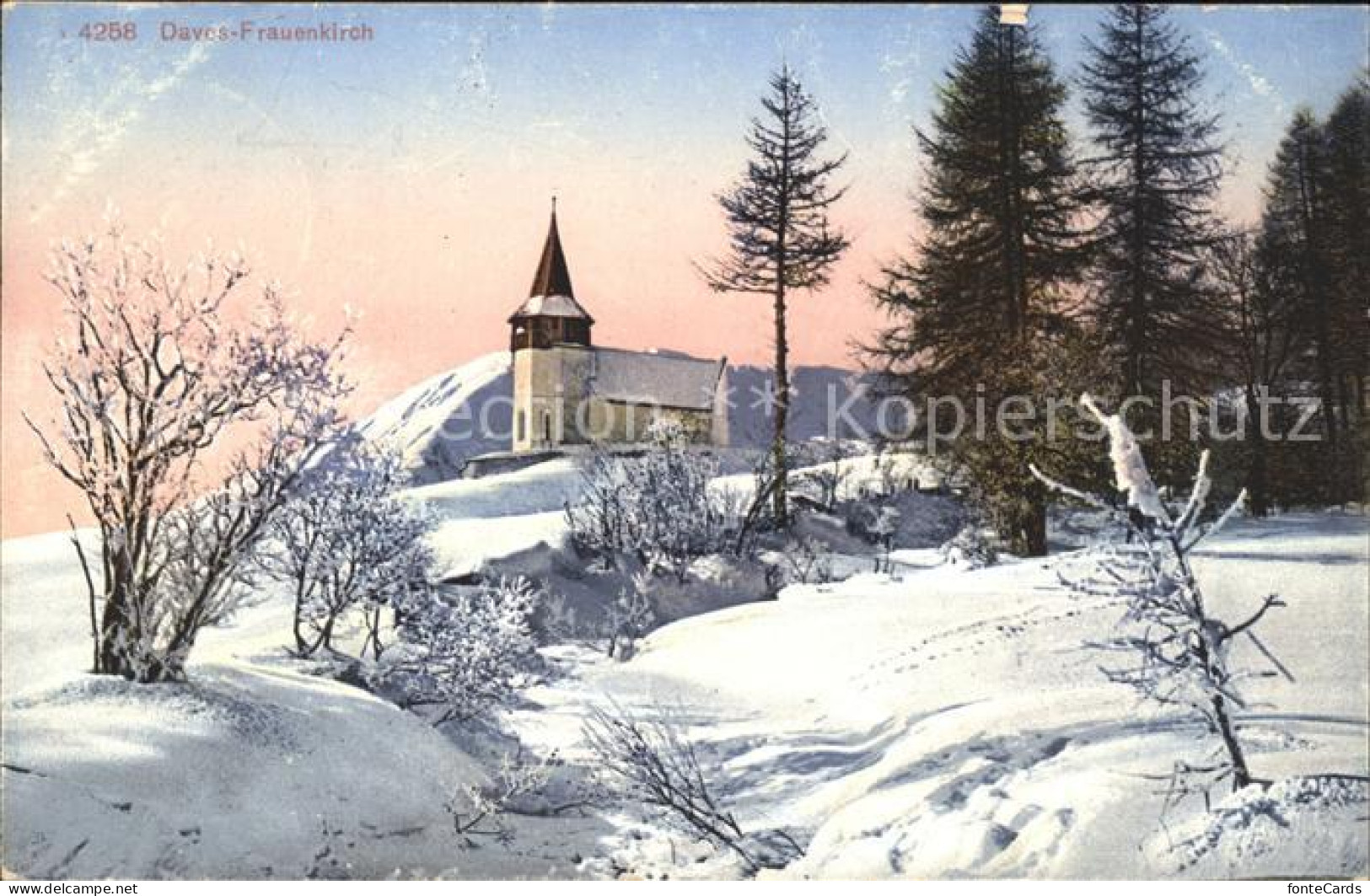 11781247 Frauenkirch GR Kirche Davos - Otros & Sin Clasificación