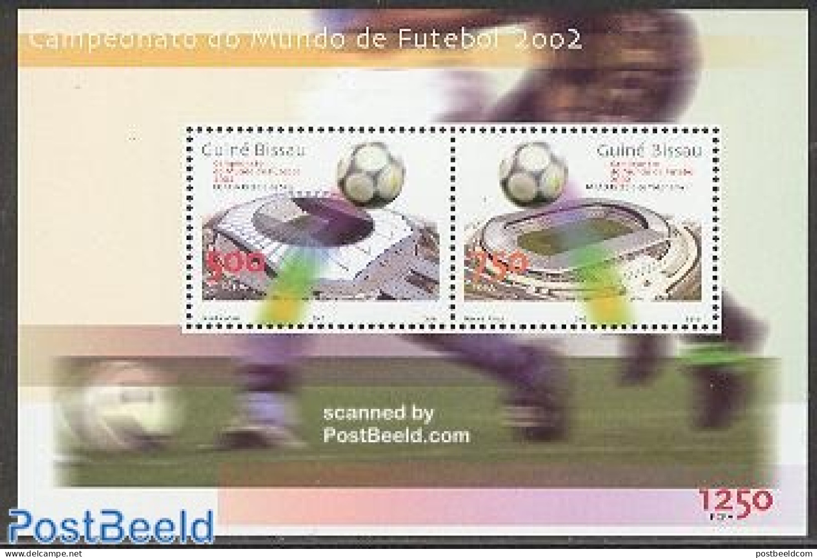 Guinea Bissau 2002 World Cup Football S/s, Mint NH, Sport - Football - Guinea-Bissau