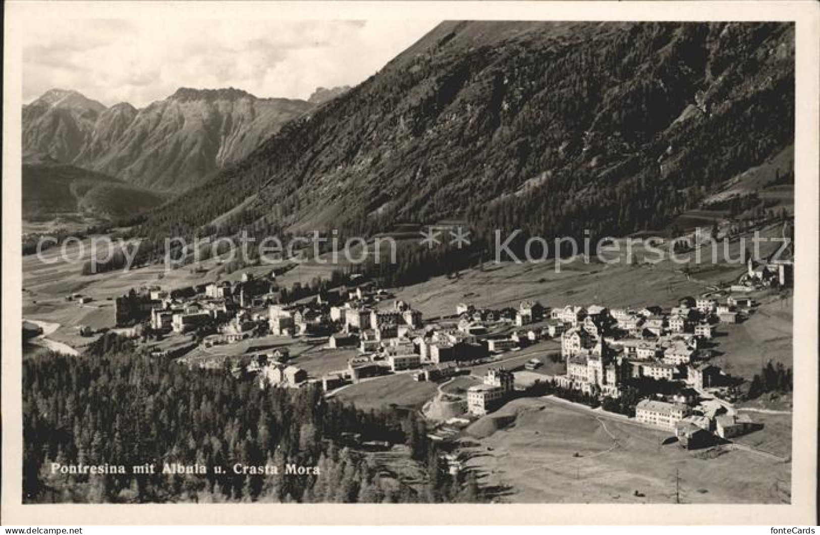 11781227 Pontresina Mit Albula Und Crasta Mora Pontresina - Other & Unclassified