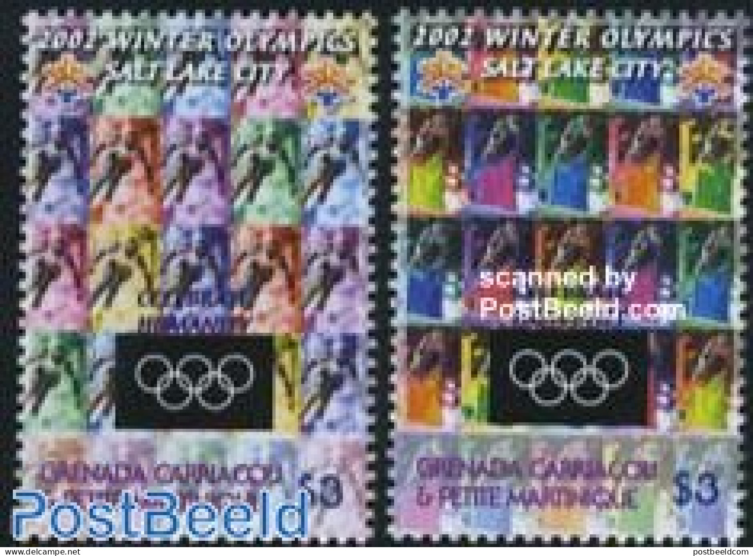 Grenada Grenadines 2002 Salt Lake City 2v, Mint NH, Sport - Olympic Winter Games - Skiing - Skisport
