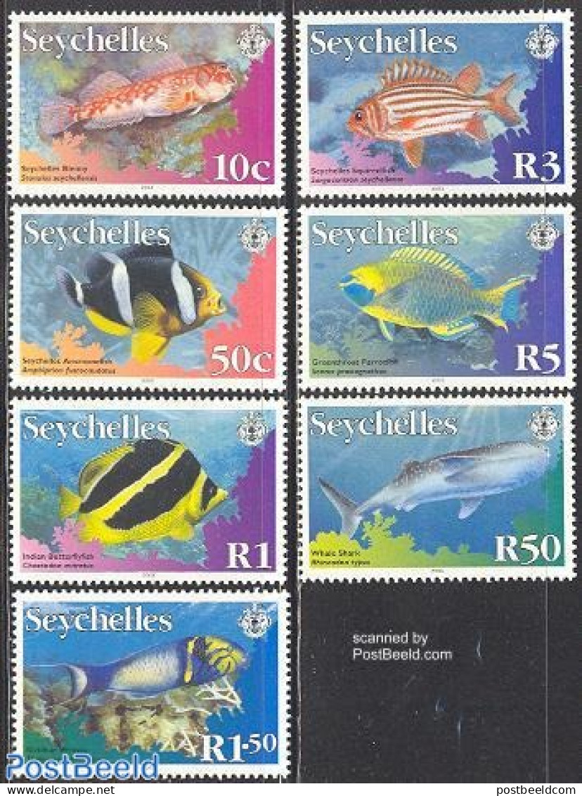 Seychelles 2003 Definitives, Fish 7v, Mint NH, Nature - Fish - Vissen