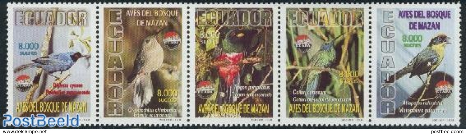 Ecuador 2000 ETAPA, Birds 5v[::::], Mint NH, Nature - Birds - Equateur