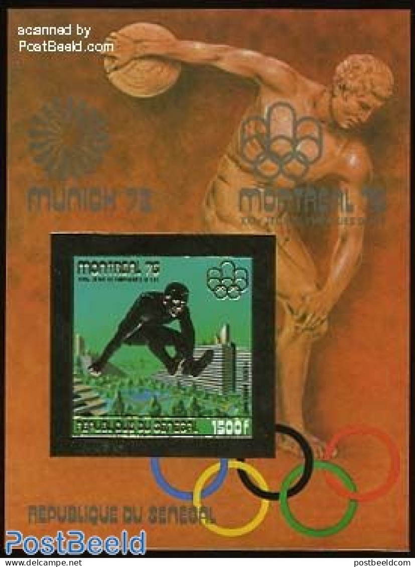 Senegal 1976 Olympic Games S/s, Imperforated, Mint NH, Sport - Senegal (1960-...)