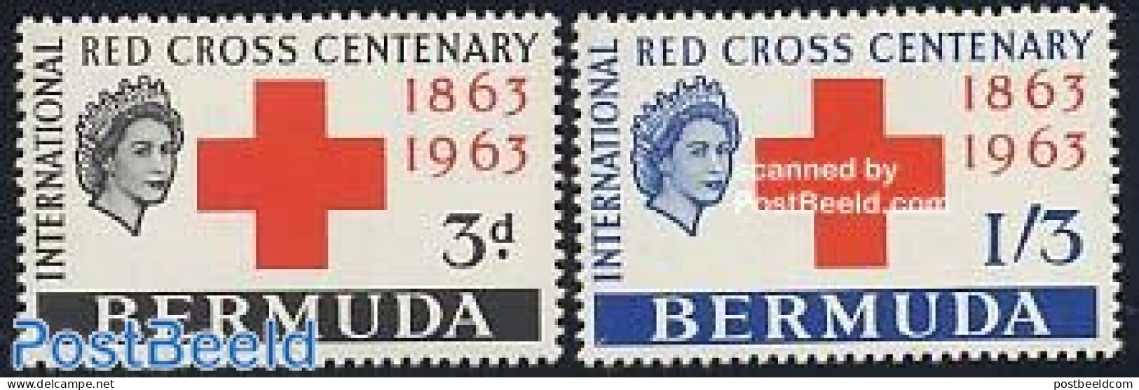 Bermuda 1963 Red Cross 2v, Mint NH, Health - Red Cross - Rotes Kreuz