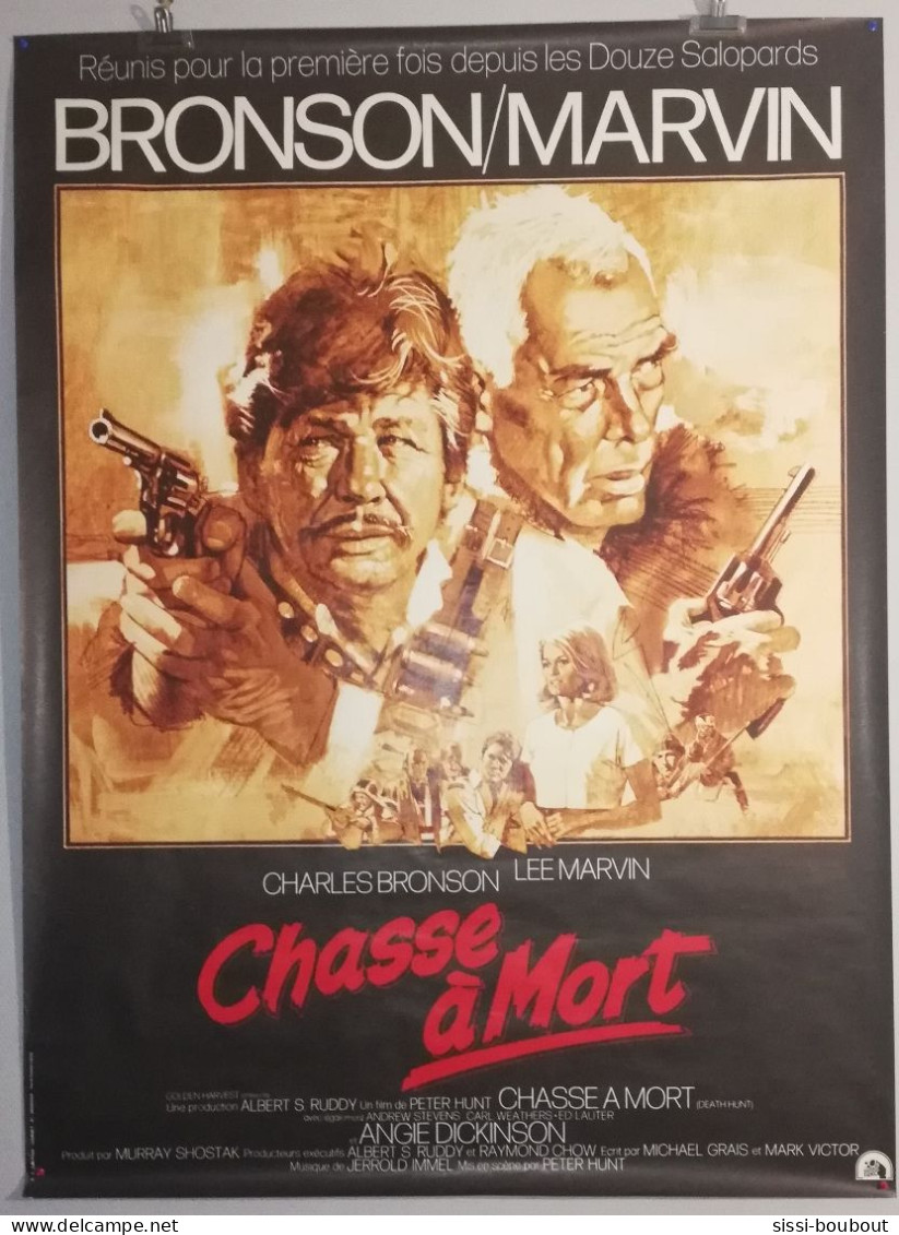 Affiche Originale De Cinéma "Chasse à Mort" Avec Charles Bronson & Lee Marvin De 1981 - Posters