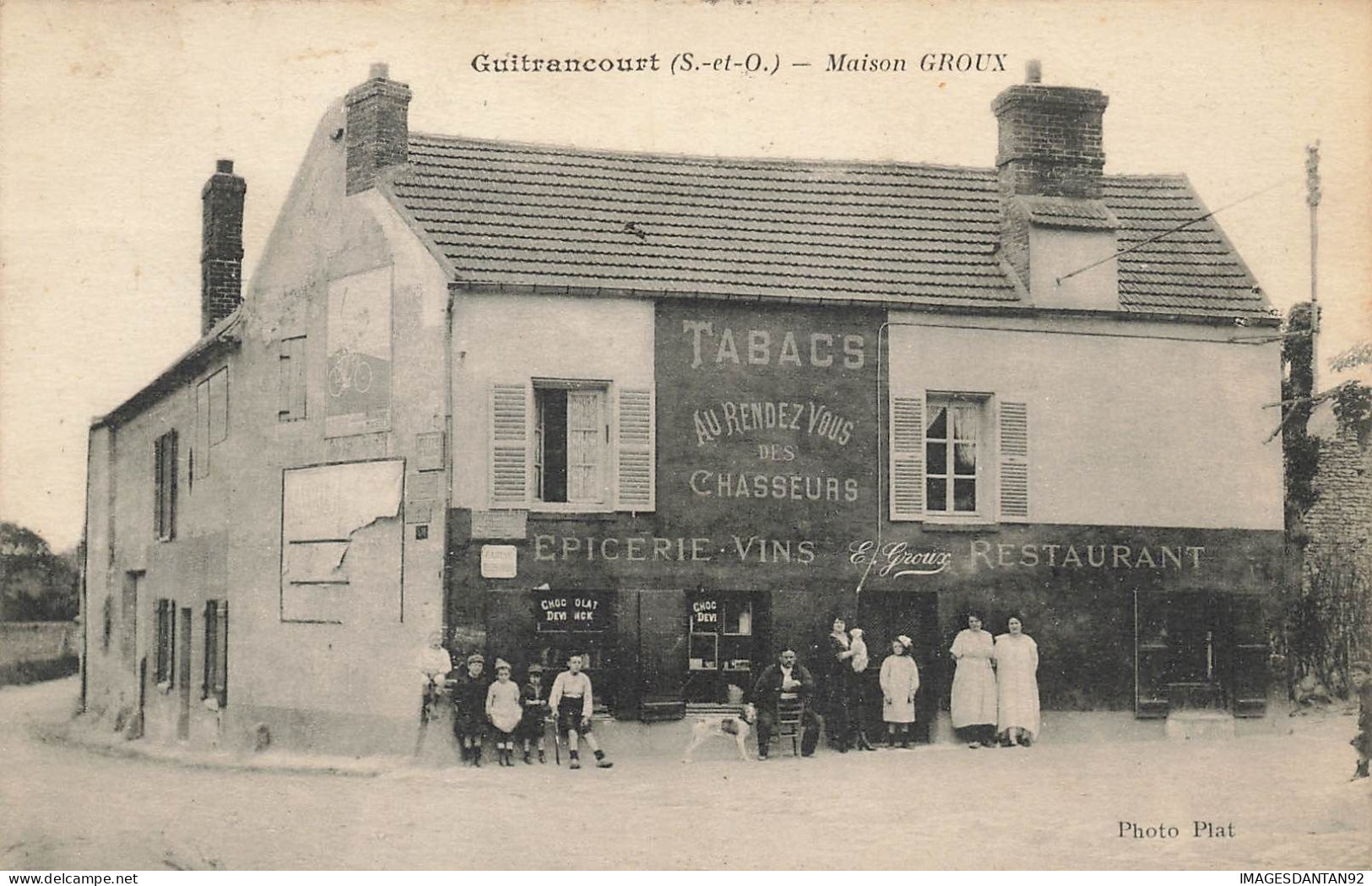 78 GUITRANCOURT #FG57353 MAISON GROUX EPICERIE TABAC - Autres & Non Classés