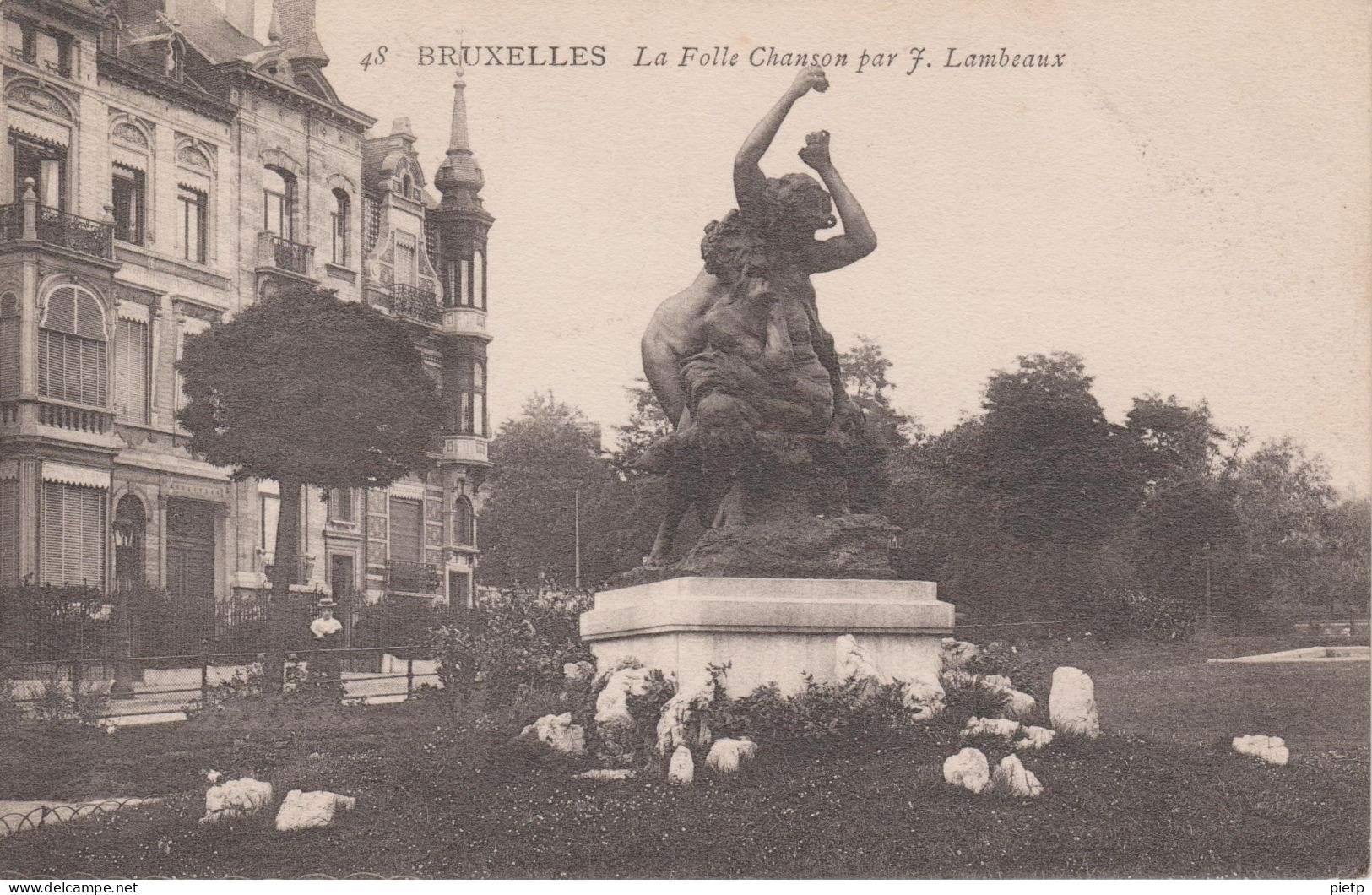 Bruxelles Anonyme 48 BRUXELLES La Folle Chanson Par F. Lambeaux - Monuments, édifices