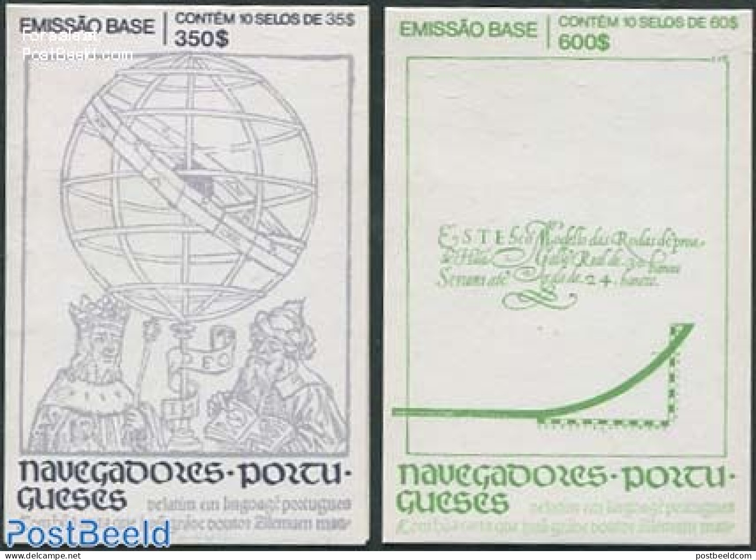 Portugal 1991 Explorers 2 Booklets, Mint NH, History - Explorers - Stamp Booklets - Nuovi
