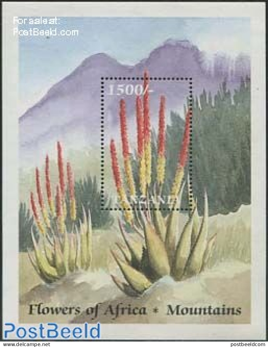 Tanzania 1999 Aloe Petricola S/s, Mint NH, Nature - Flowers & Plants - Tanzanie (1964-...)