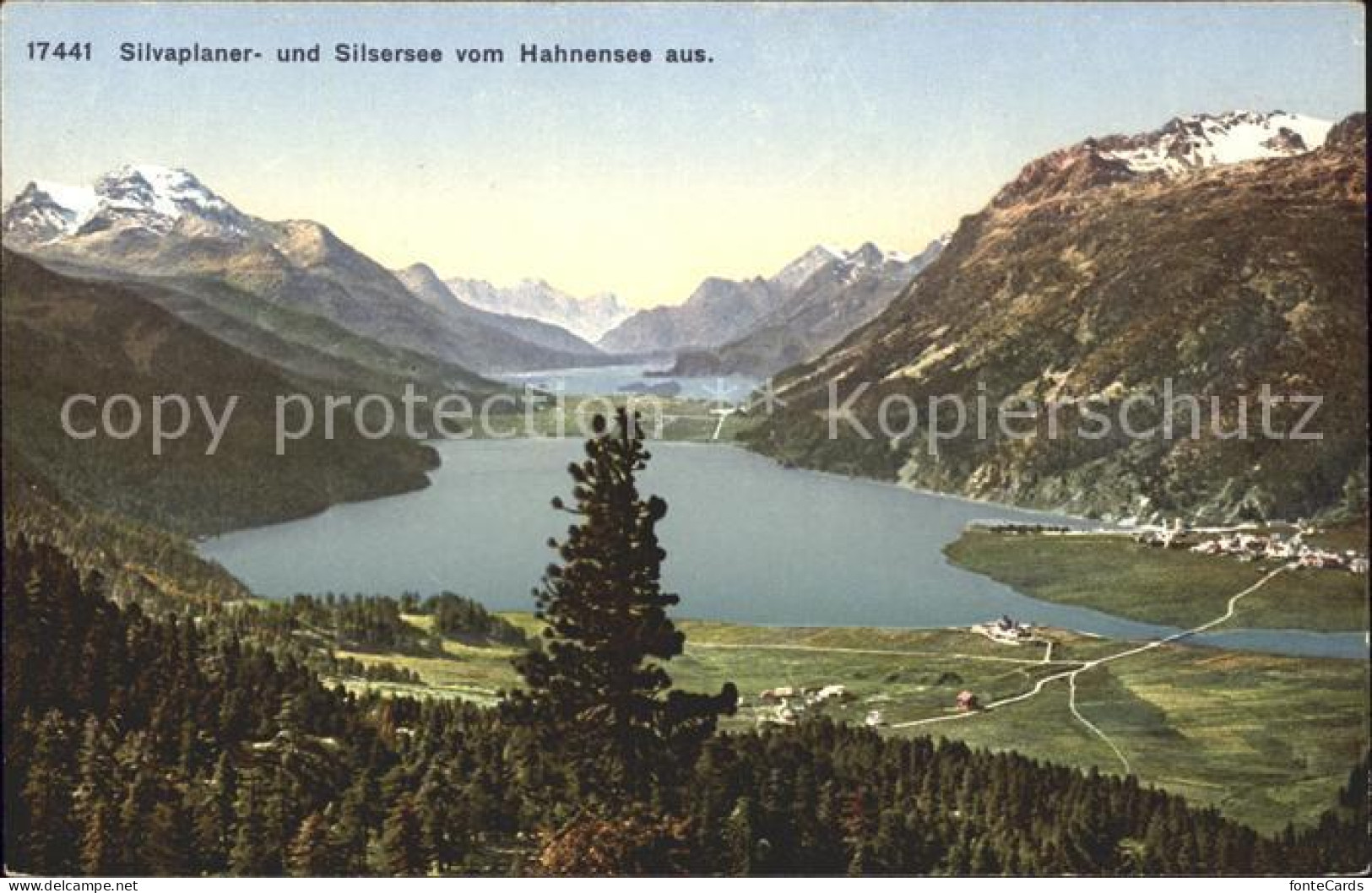 11780846 Silvaplana GR Silvaplanasee Und Silsersee Vom Hahnensee Aus Silvaplana - Sonstige & Ohne Zuordnung