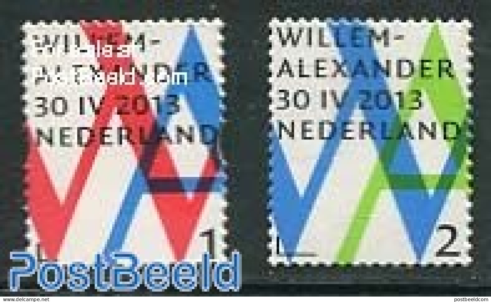 Netherlands 2013 Coronation King Willem-Alexander 2v, Mint NH, History - Kings & Queens (Royalty) - Nuovi