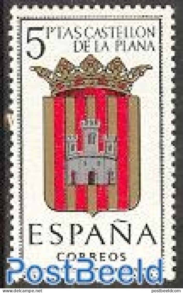 Spain 1962 Castellon De La Plana 1v, Mint NH, History - Coat Of Arms - Neufs