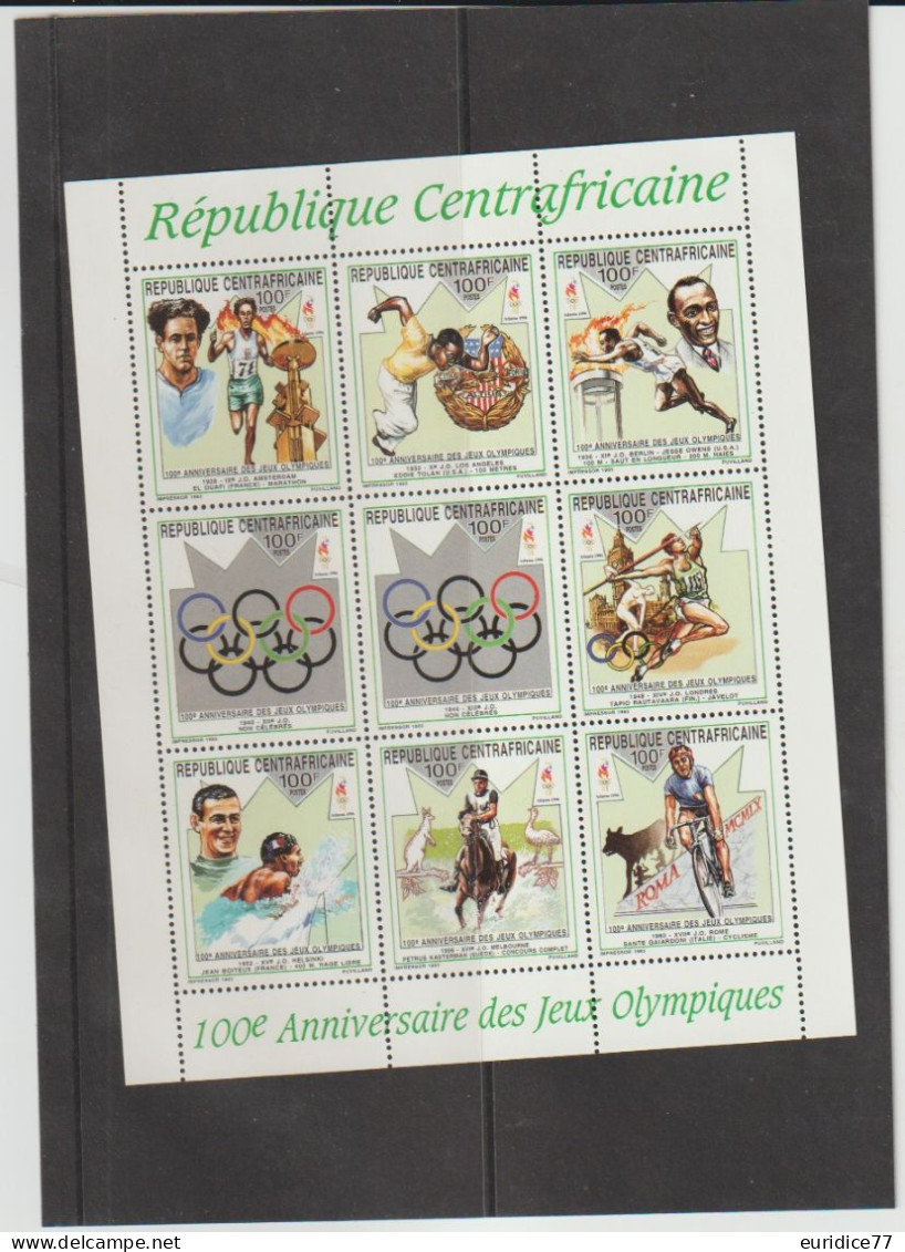 Republique Centrafricaine 1993 - Olympic Games Barcelona 92 Mnh** - Sommer 1992: Barcelone