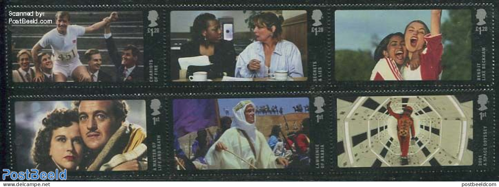 Great Britain 2014 Famous British Movies 6v (2x[::]), Mint NH, Performance Art - Film - Movie Stars - Unused Stamps