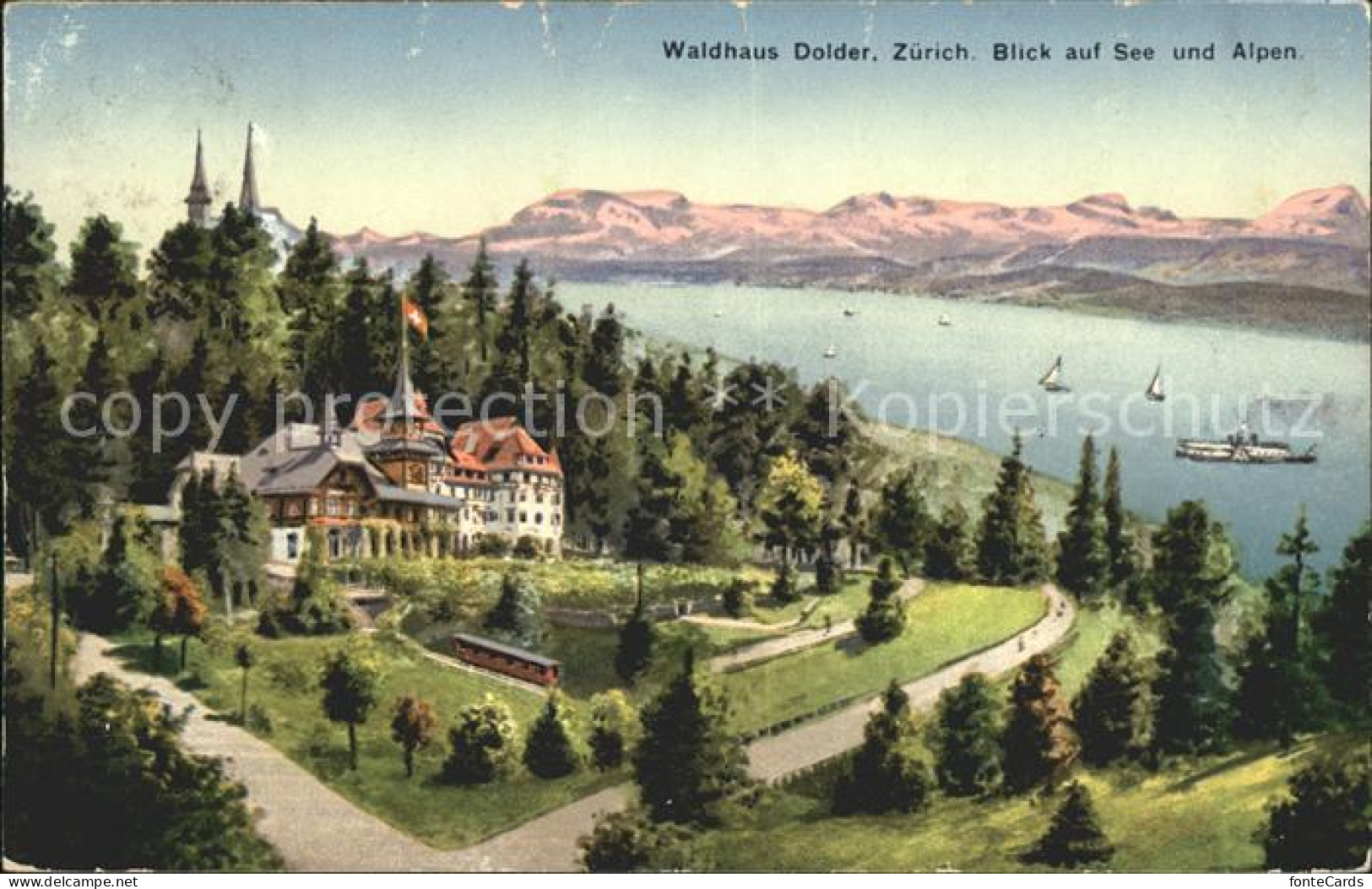 11779236 Zuerich Waldhaus Dolder Mit Seeblick Und Alpen Zuerich - Sonstige & Ohne Zuordnung