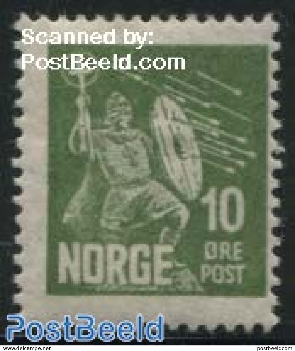 Norway 1930 10o, Stamp Out Of Set, Unused (hinged) - Ungebraucht