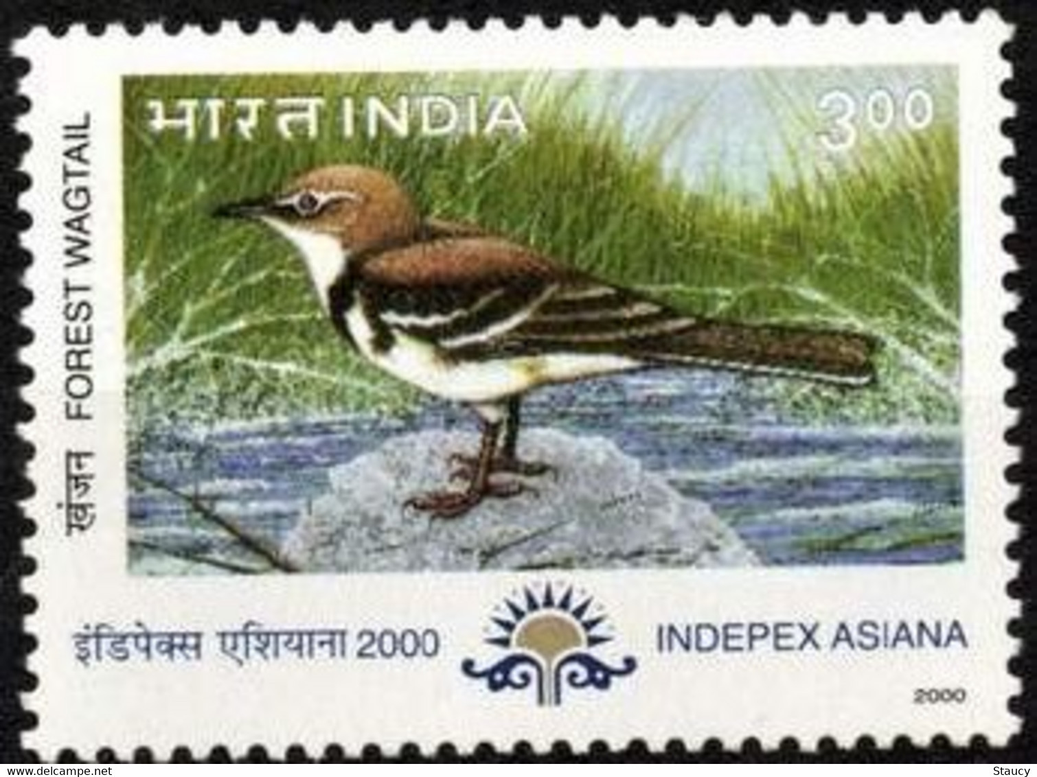 INDIA 2000 Indepex Asiana 2000 International Philatelic Exhibition - BIRDS 1v STAMP MNH, P.O Fresh & Fine - Autres & Non Classés