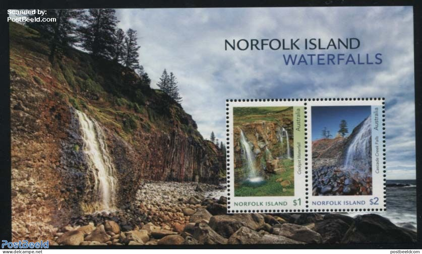 Norfolk Island 2017 Waterfalls S/s, Mint NH, Nature - Water, Dams & Falls - Sonstige & Ohne Zuordnung