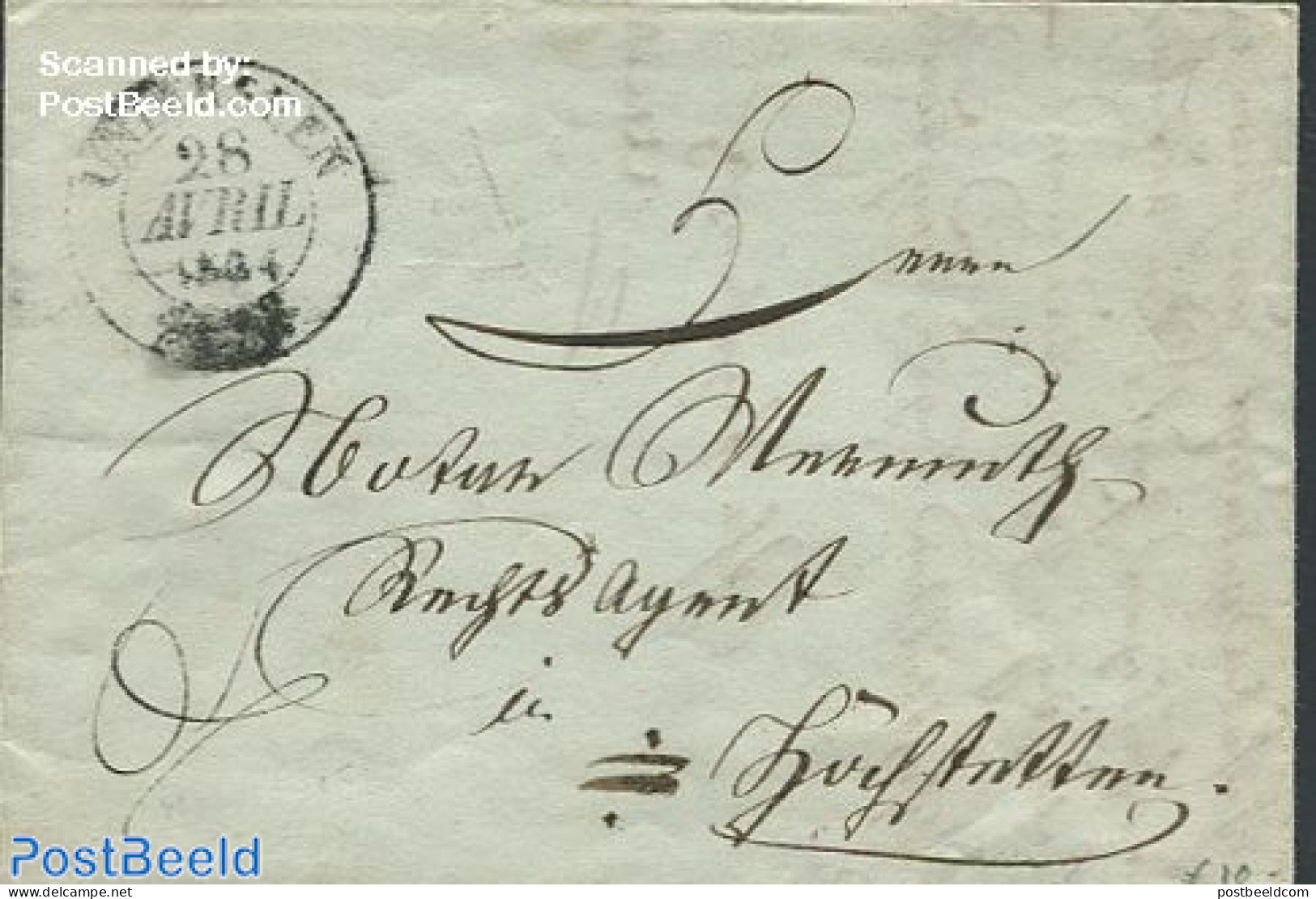 Switzerland 1832 Folding Letter From Zwitserland, Postal History - Brieven En Documenten