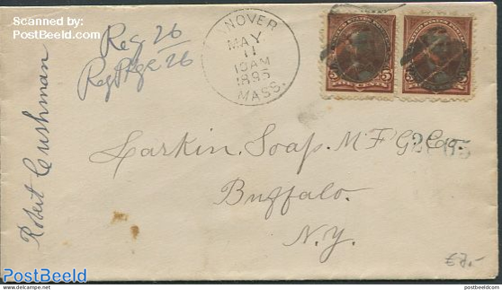 United States Of America 1895 Letter To Buffalo, New York, Postal History - Storia Postale