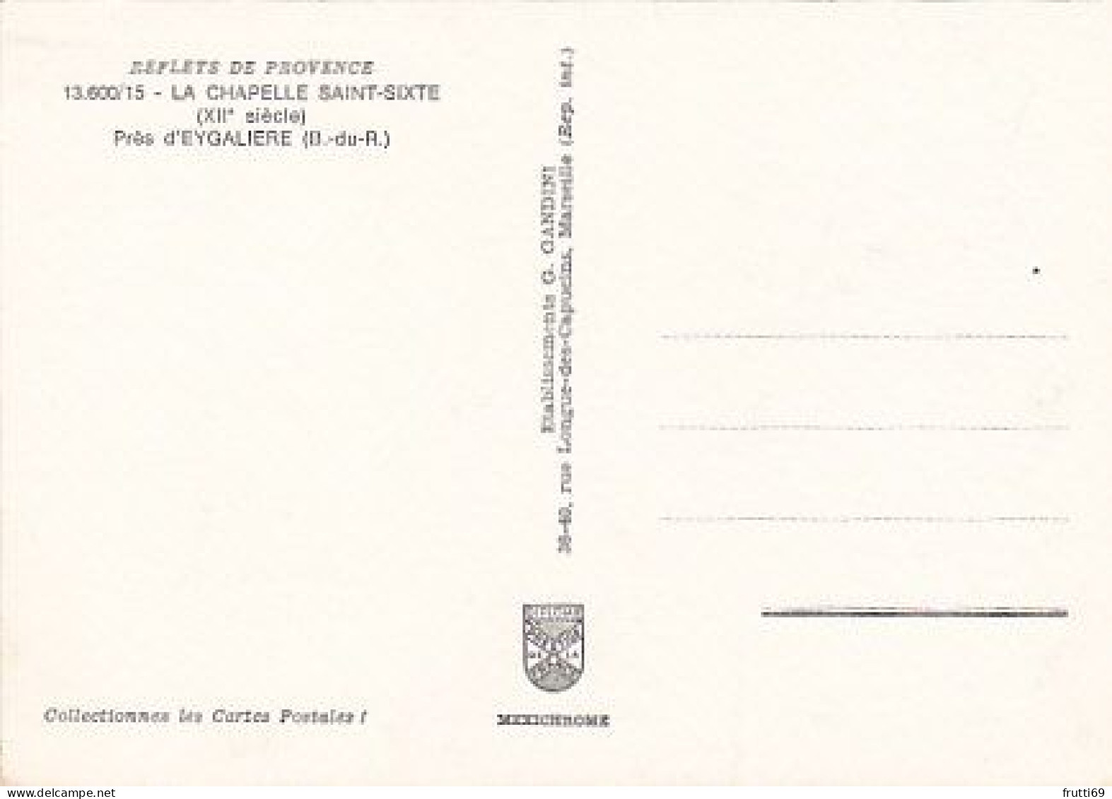 AK 211773 FRANCE - Près D'Eygaliere - La Chapelle Saint-Sixte - Other & Unclassified