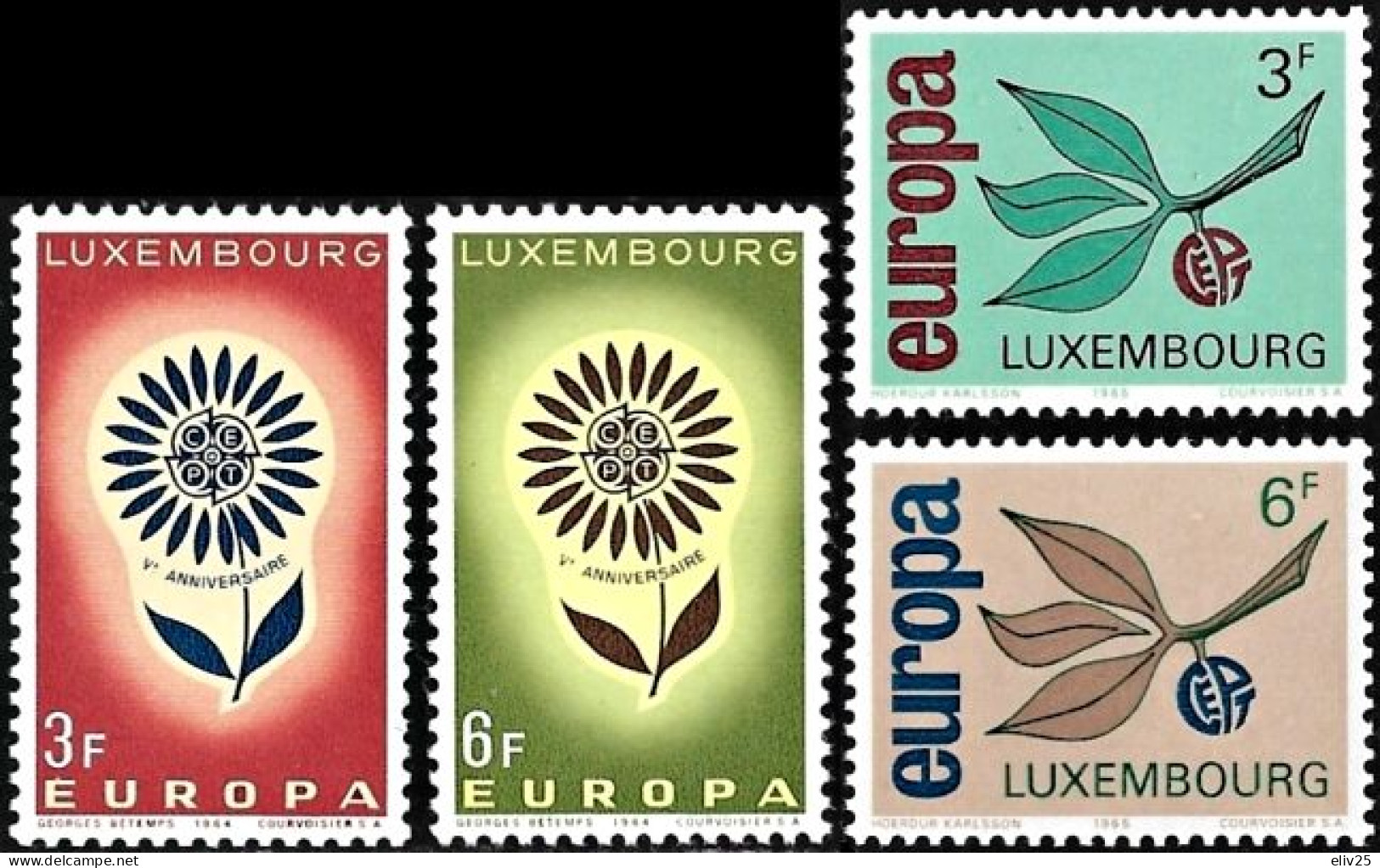 Luxembourg 1964/1965, Europa CEPT - 4 V. MNH - Sonstige & Ohne Zuordnung