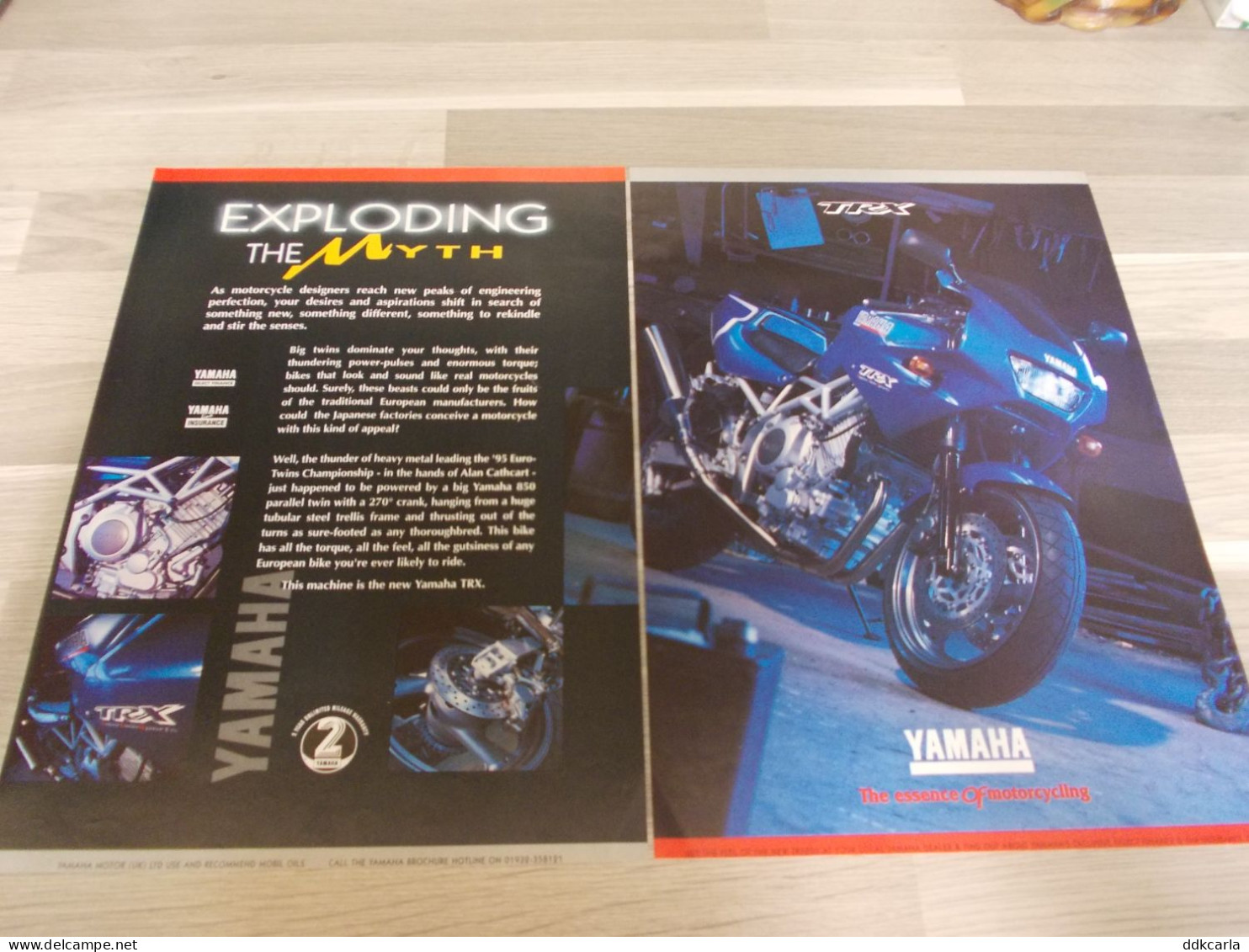 Reclame Advertentie Uit Oud Tijdschrift 1996 - Yamaha TRX EXPODIING The Myth - Publicités