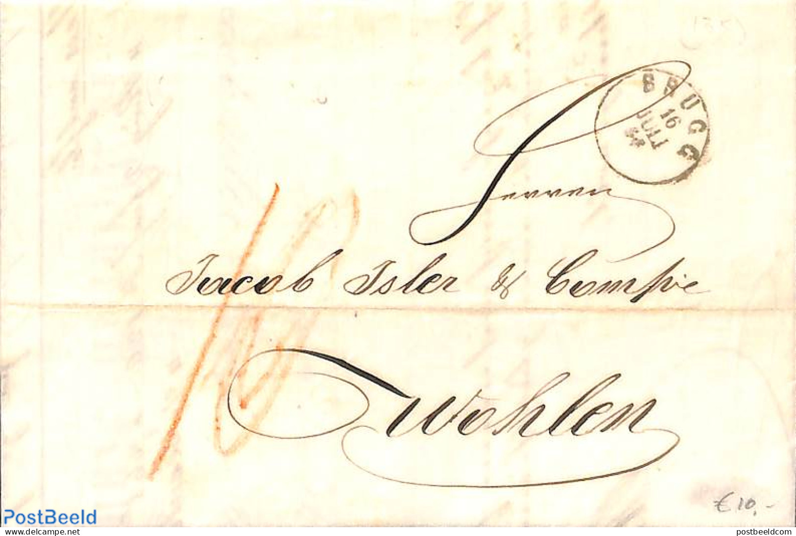 Switzerland 1856 Folding Invoice  From Windisch To Wohlen, Postal History - Covers & Documents