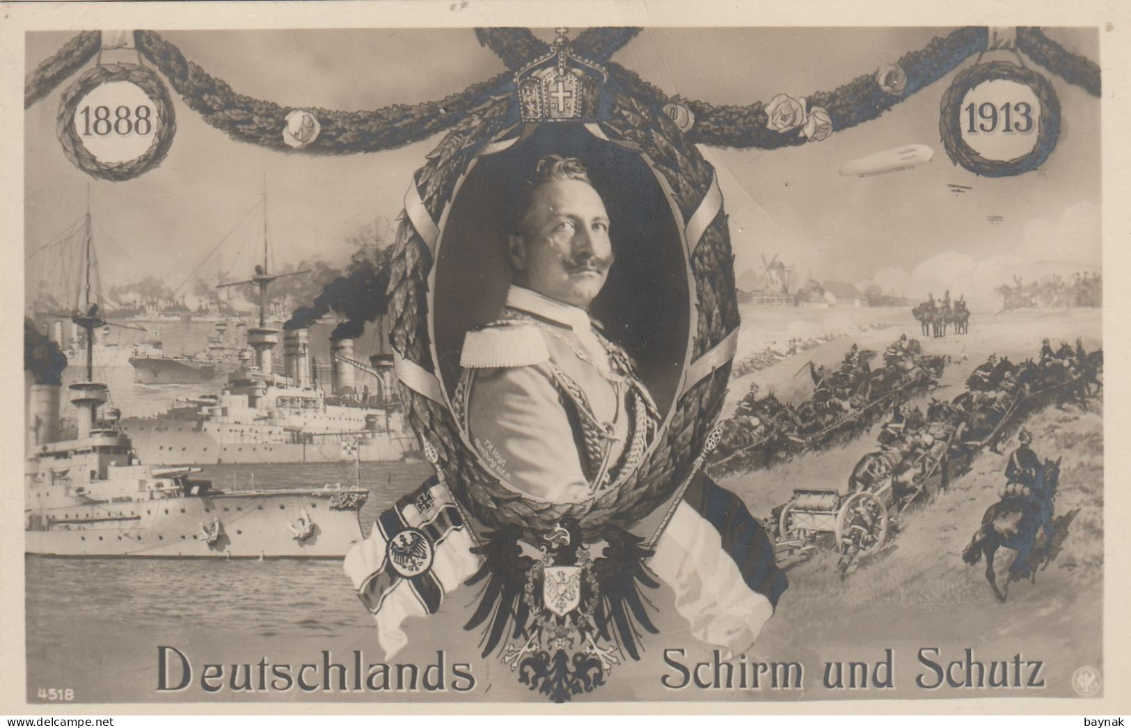 MIL3263  -  DEUTSCHLAND  --  DEUTSCHLANDS  SCHIRM UND SCHUTZ  1888 - 1913 - Guerra 1914-18