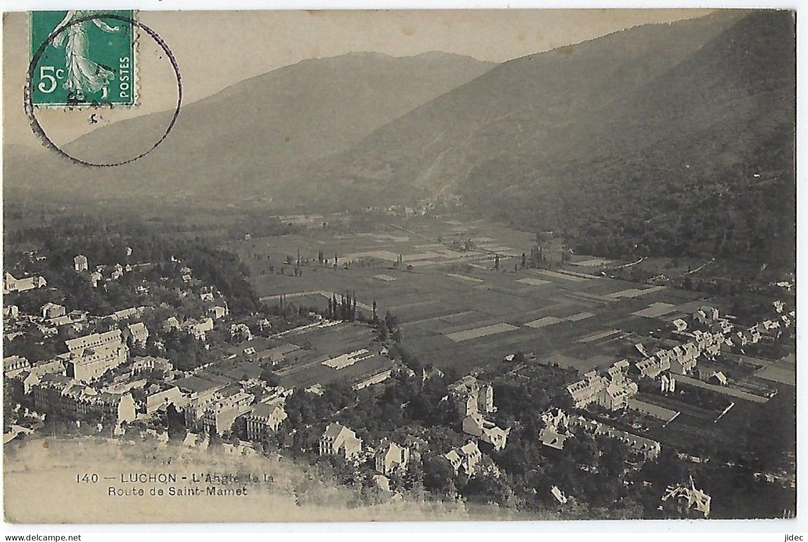 CPA 31 Luchon Rare L'angle De La Route De Saint St Mamet Près De Bagnères Cierp-Gaud Moustajon Antignac Cazaux Layrisse - Luchon