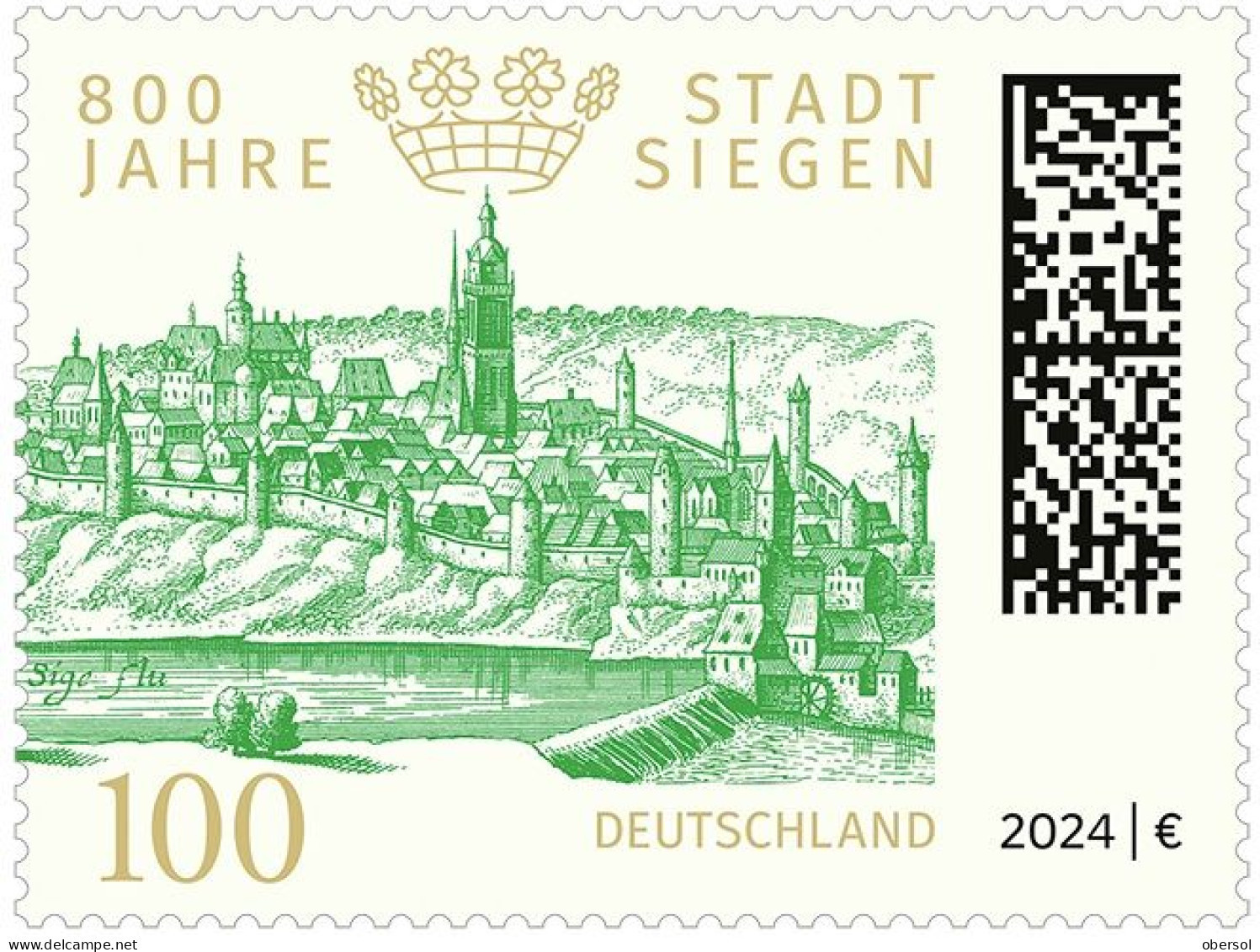 Germany 2024 800 Years City Siegen MNH Stamp - Regular Gum - Nuevos