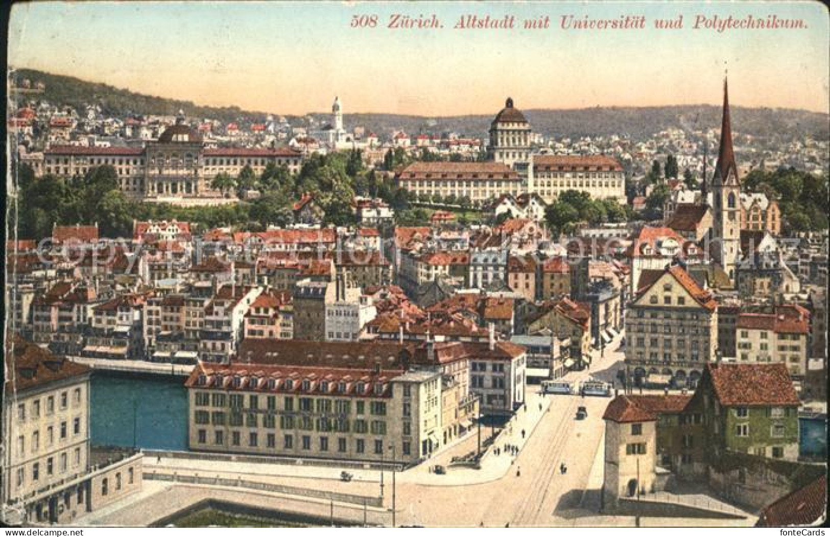 11778956 Zuerich Altstadt Mit Universitaet Und Polytechnikum Zuerich - Sonstige & Ohne Zuordnung