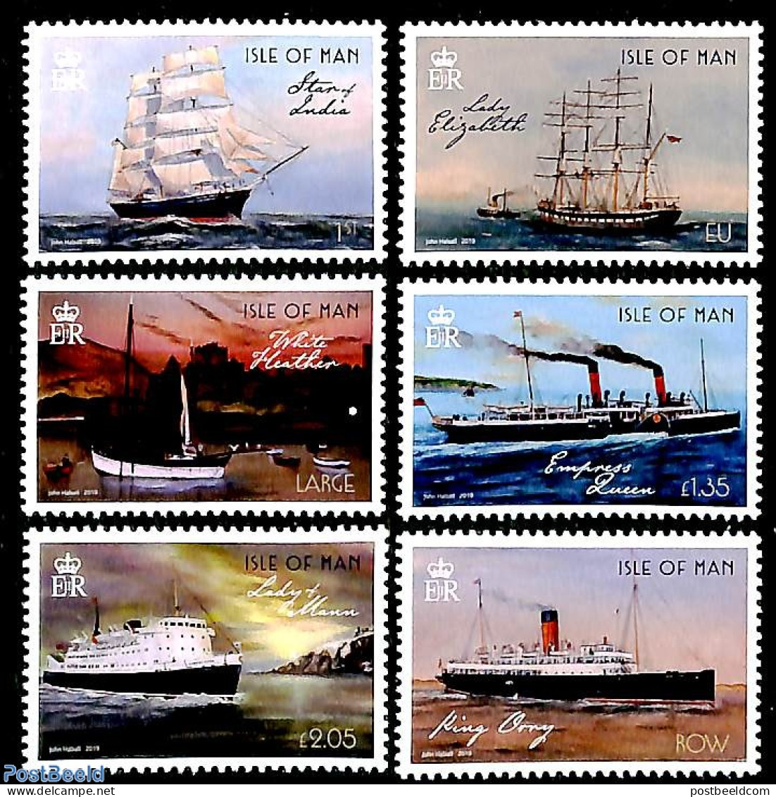 Isle Of Man 2019 Maritime History 6v, Mint NH, Transport - Ships And Boats - Boten