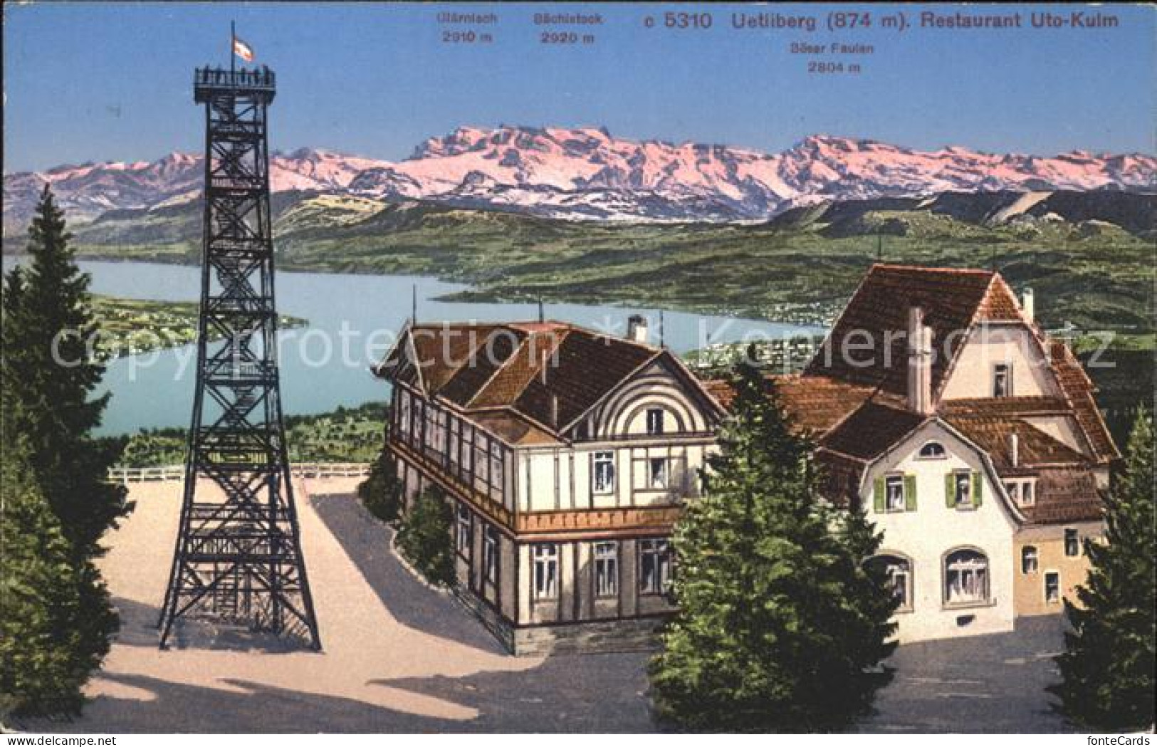 11778906 Uetliberg Zuerich Restaurant Uto Kulm Alpenpanorama Uetliberg Zuerich - Sonstige & Ohne Zuordnung